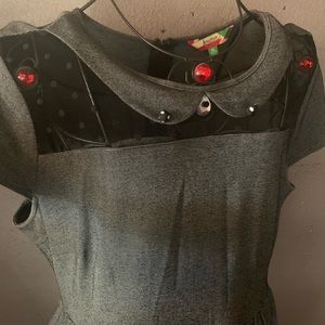 Grey Retro Style Dress